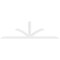 Ekena Millwork Richland Architectural Grade PVC Gable Bracket, 108"W x 31 1/2"H x 2"D x 4"F, 7/12 Pitch GBP108X32X0204RIC00 - alternate 2